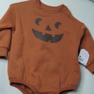Pumpkin Face Kids One Piece